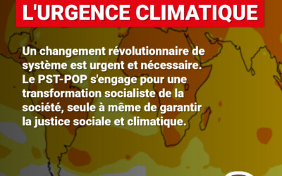 Résolution du PST-POP – Face à l’urgence climatique